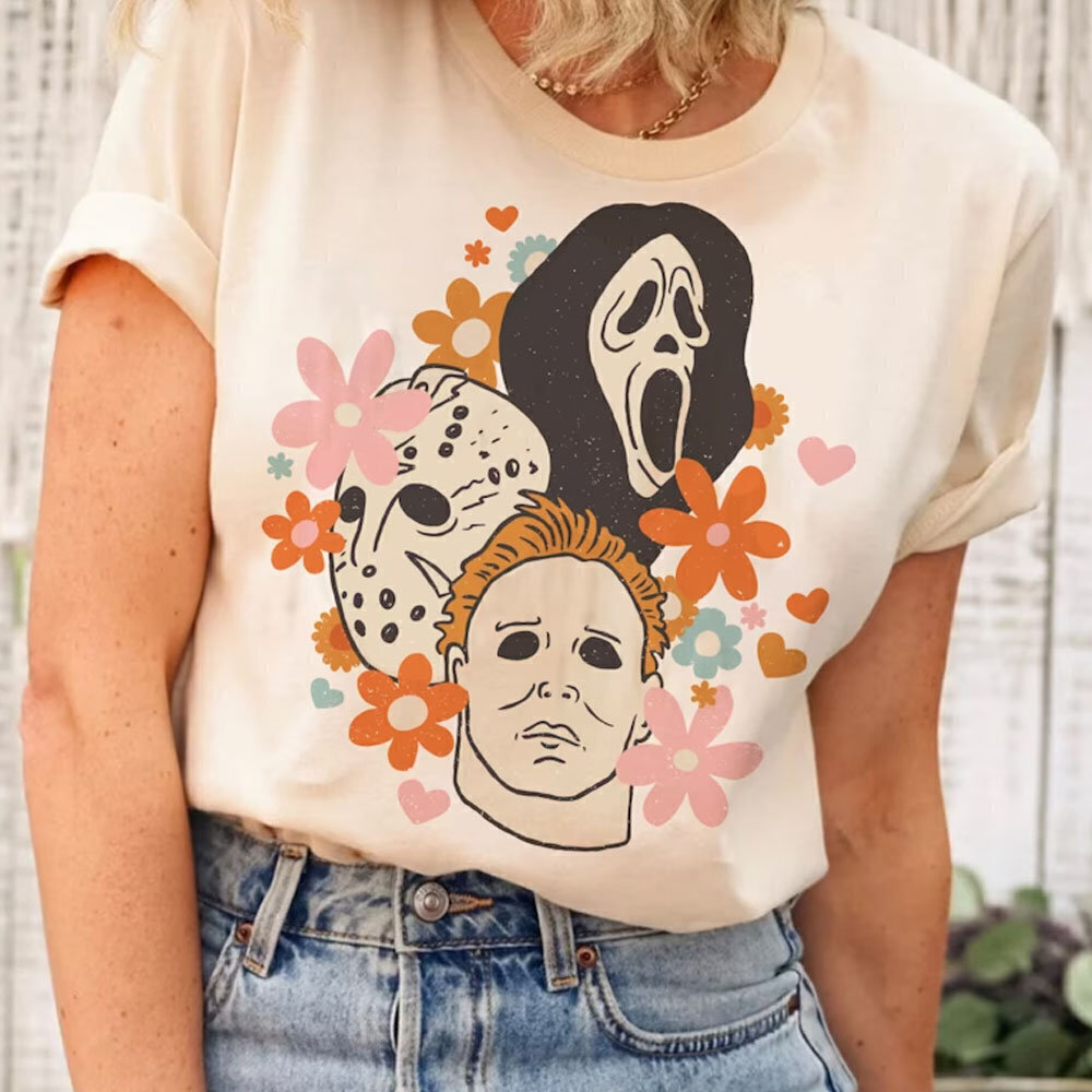 Retro Horror Movie Halloween Jason Scream Graphic Unisex T-Shirt